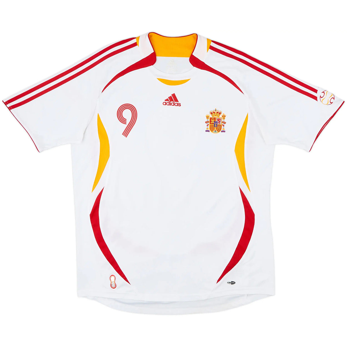 Torres #9 Retro Spain Away Jersey World Cup 2006 Back