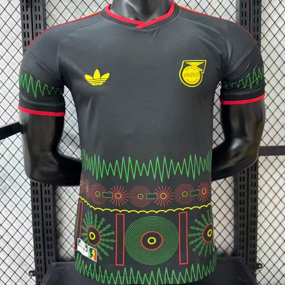 2026/27 Jamaica Away Black Player Version Soccer Jersey Front