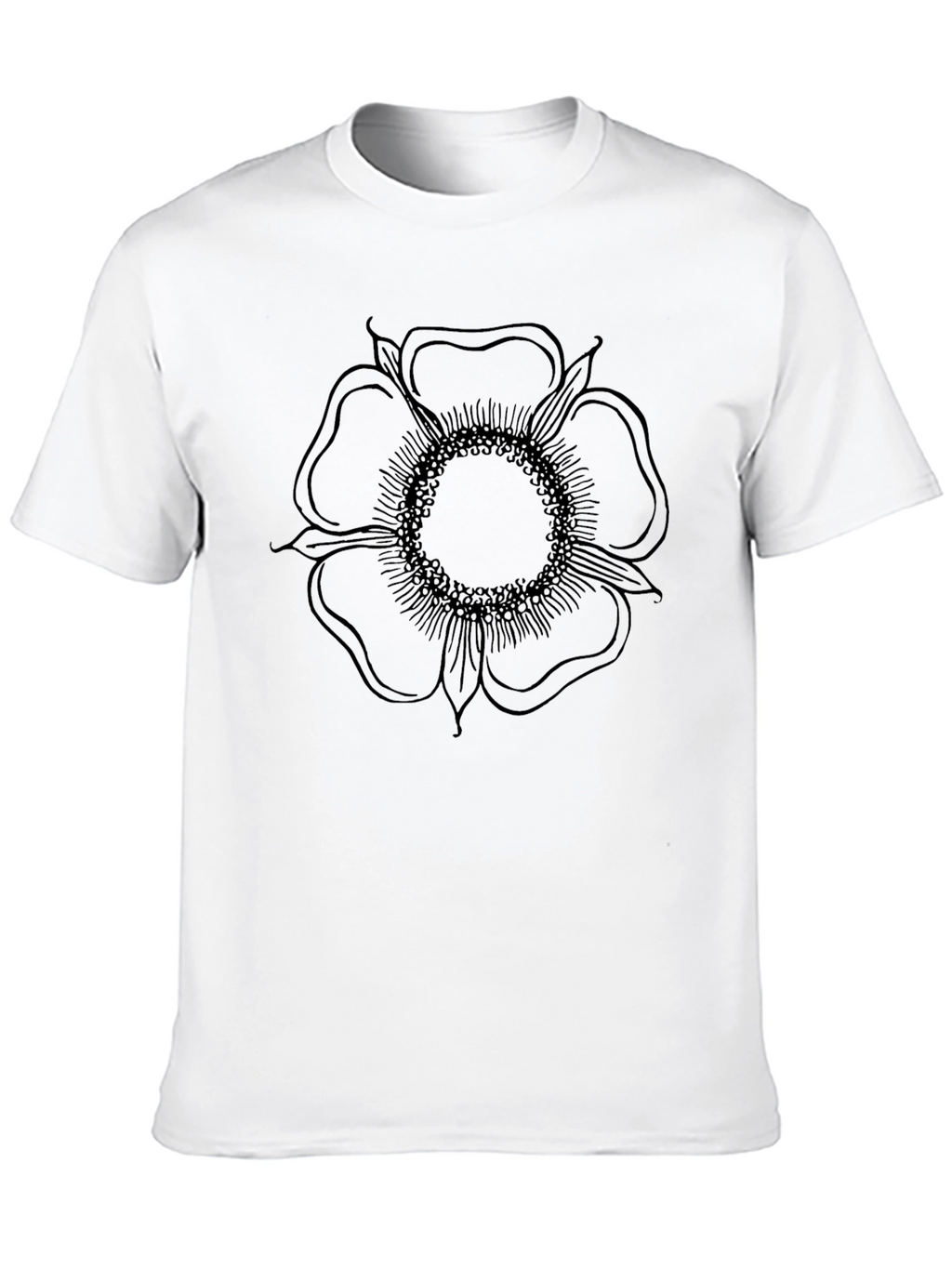 Black Flower Graphic Tee