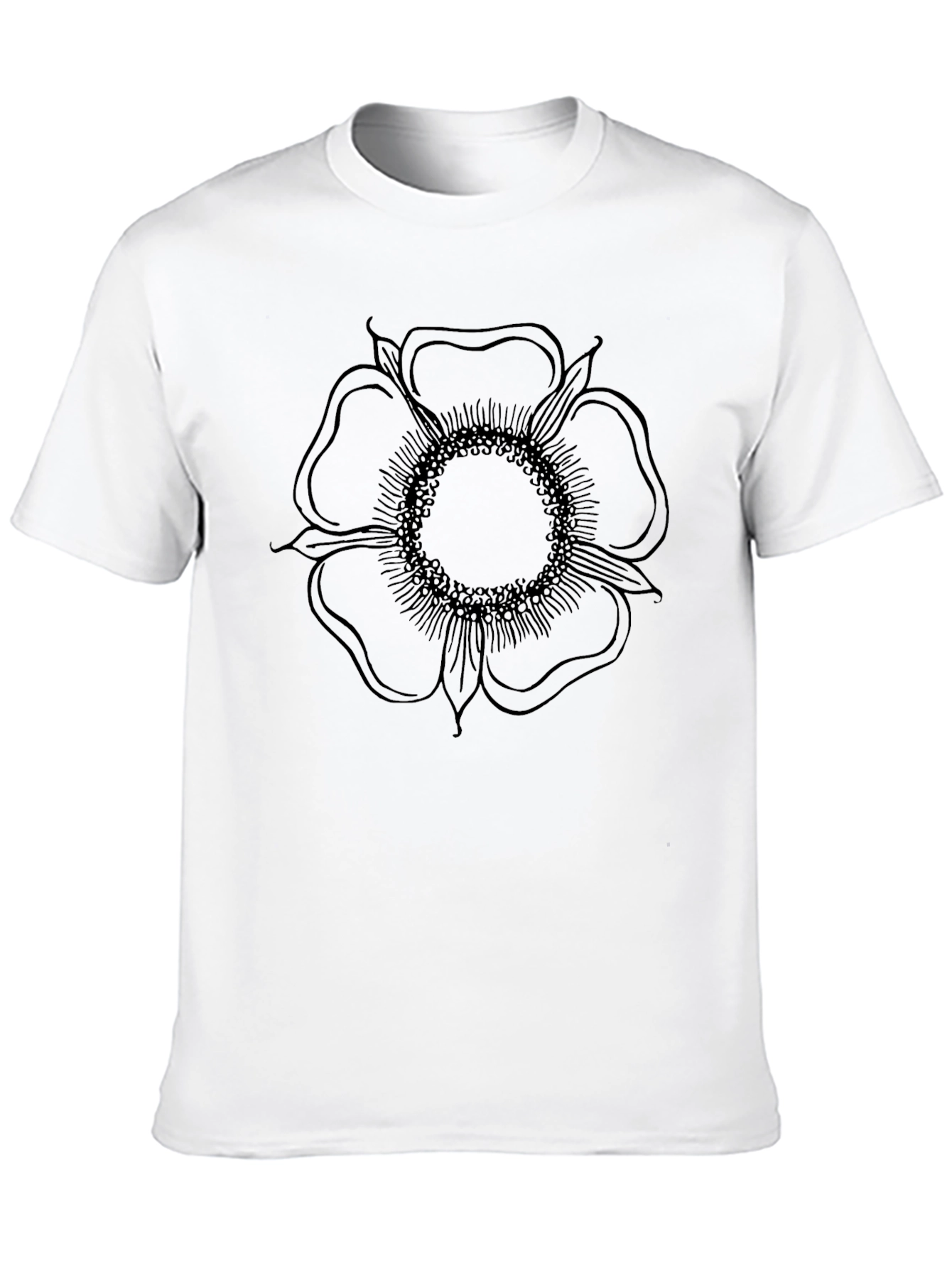 Black Flower Graphic Tee
