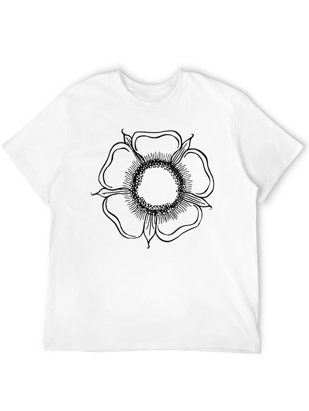 Black Flower Graphic Tee