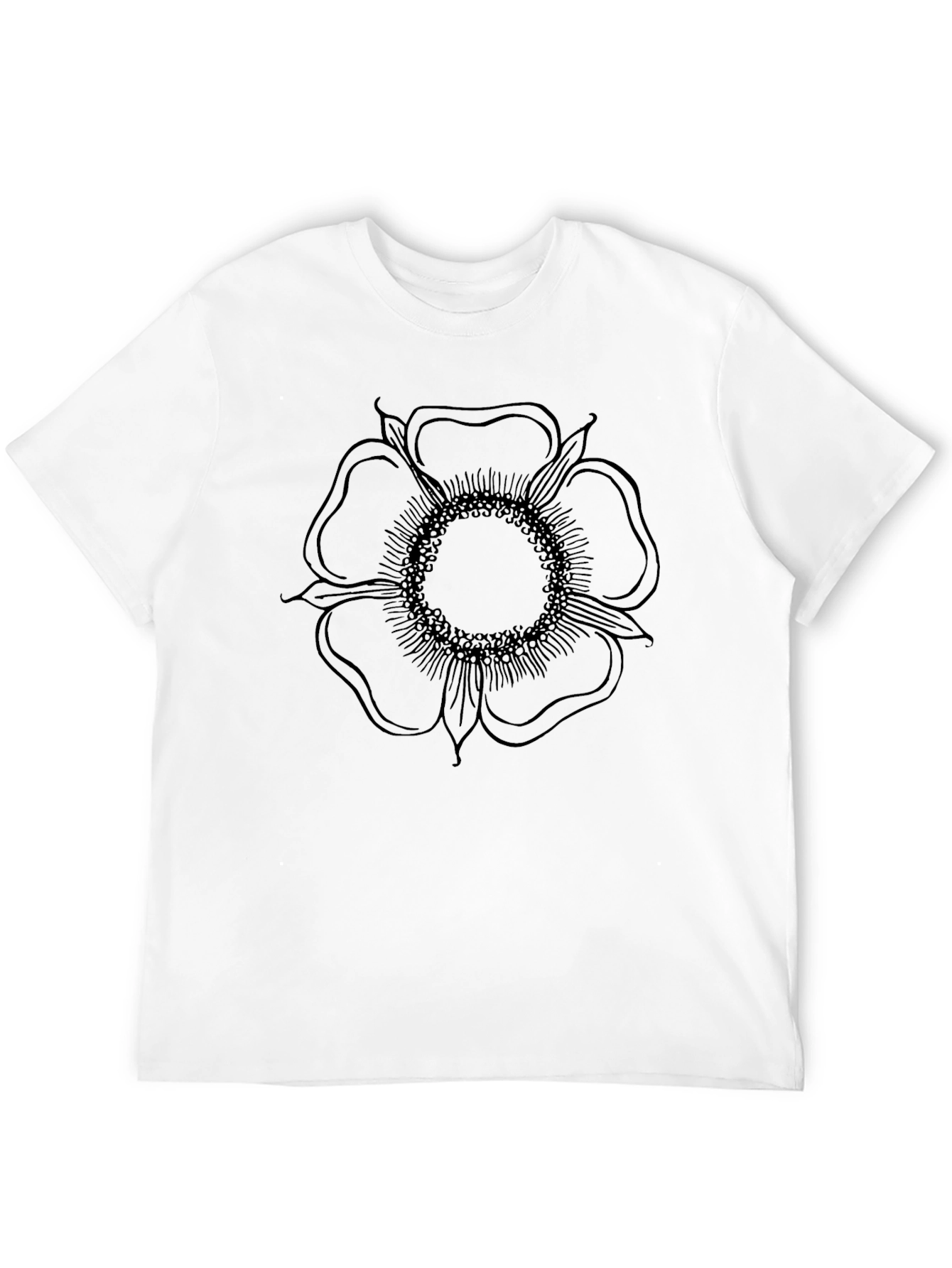 Black Flower Graphic Tee