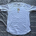 2004 Italy Away White Retro Soccer Jersey Front