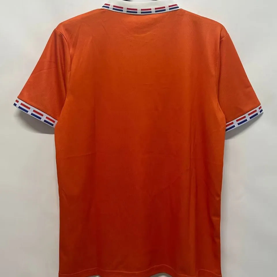 1996 Netherlands Home Orange Retro Jersey Back