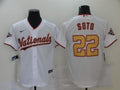 Men's Washington Nationals Juan Soto #22 White Replica Player Jerseys
