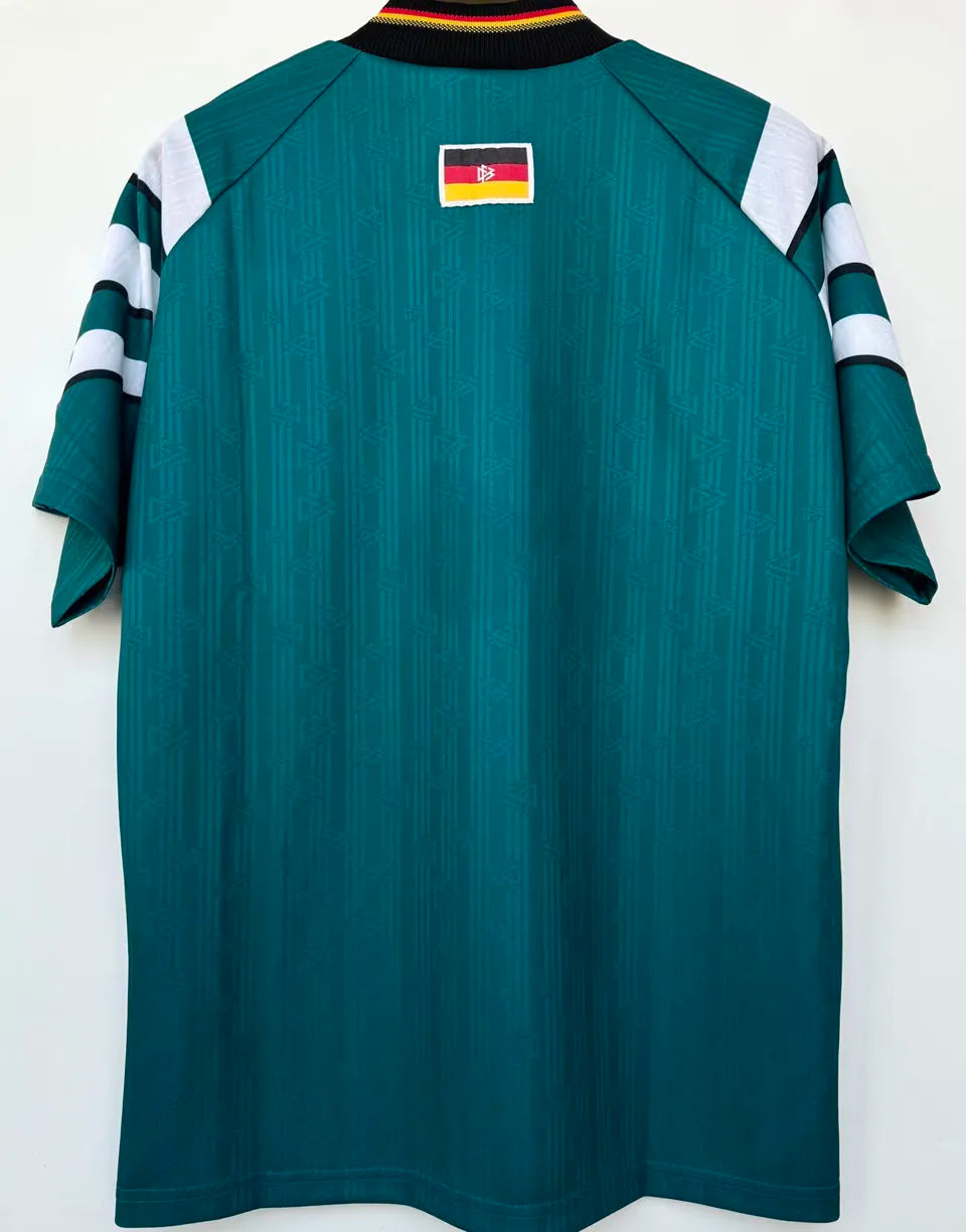 1996/97 Germany Away Green Retro Soccer Jersey Back