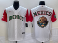 Men's 2023 World Baseball Classic Mexico White/Red Alternate Game Jerseys