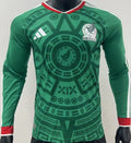 2026/27 Mexico Home Green Player Version Long Sleeve Soccer Jersey Front