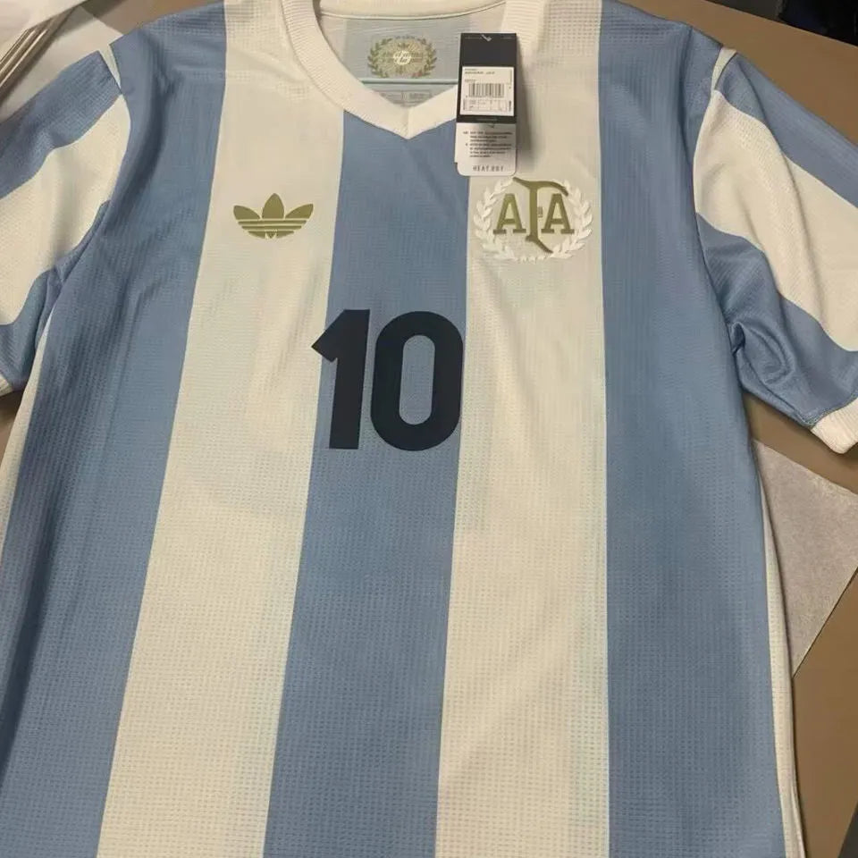 2024/25 Argentina 50th Anniversary Edition Long Sleeve Fans Jersey Detail 4