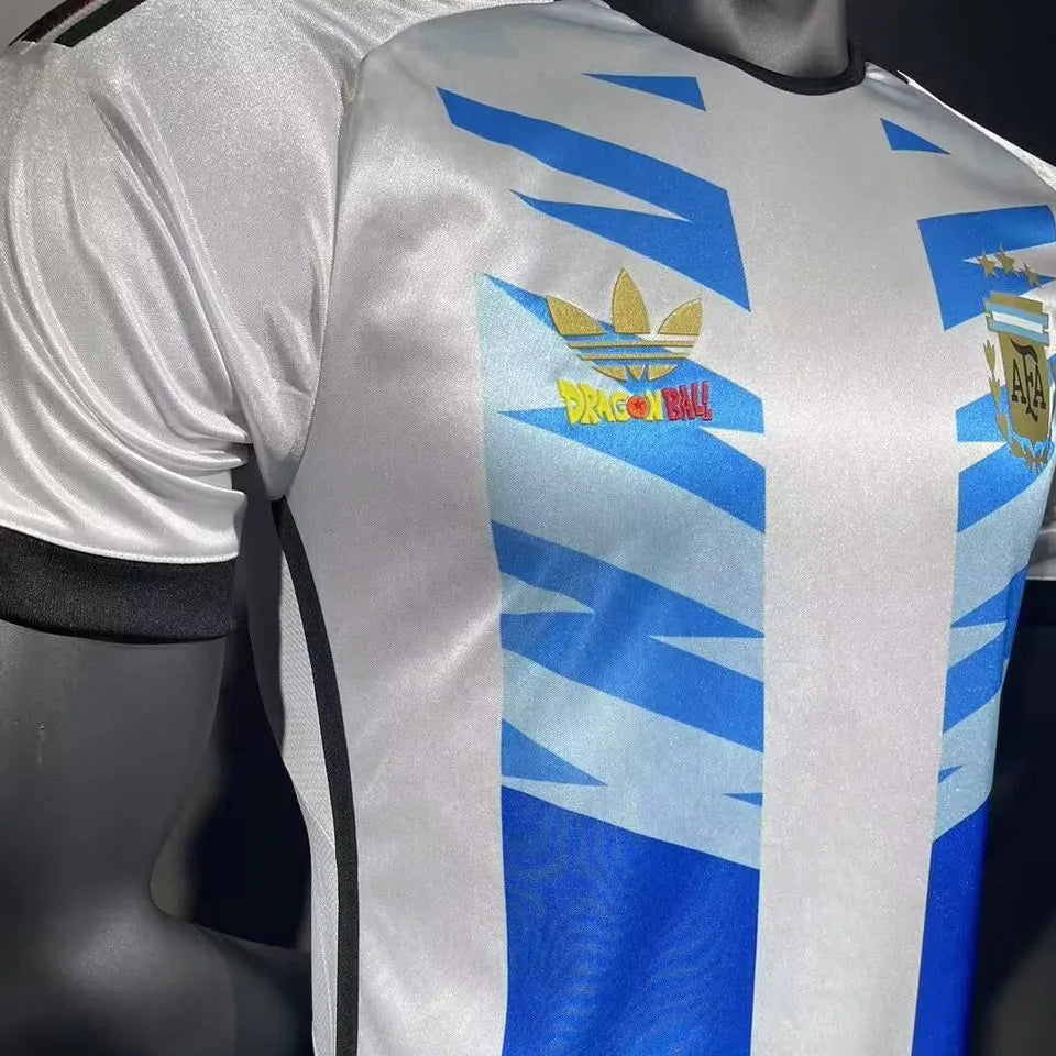 2024/25 Argentina Dragon Ball Player Version Soccer Jersey Detail 3