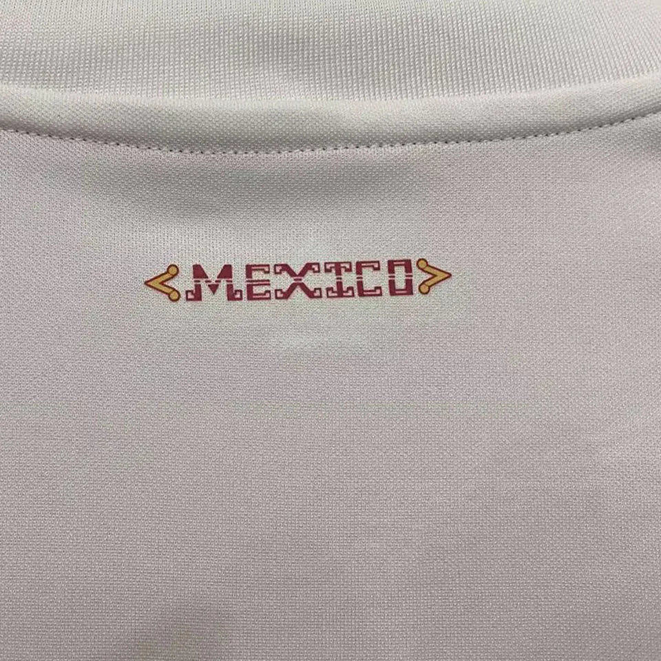 2011/12 Mexico Third White Retro Soccer Jersey Detail 4