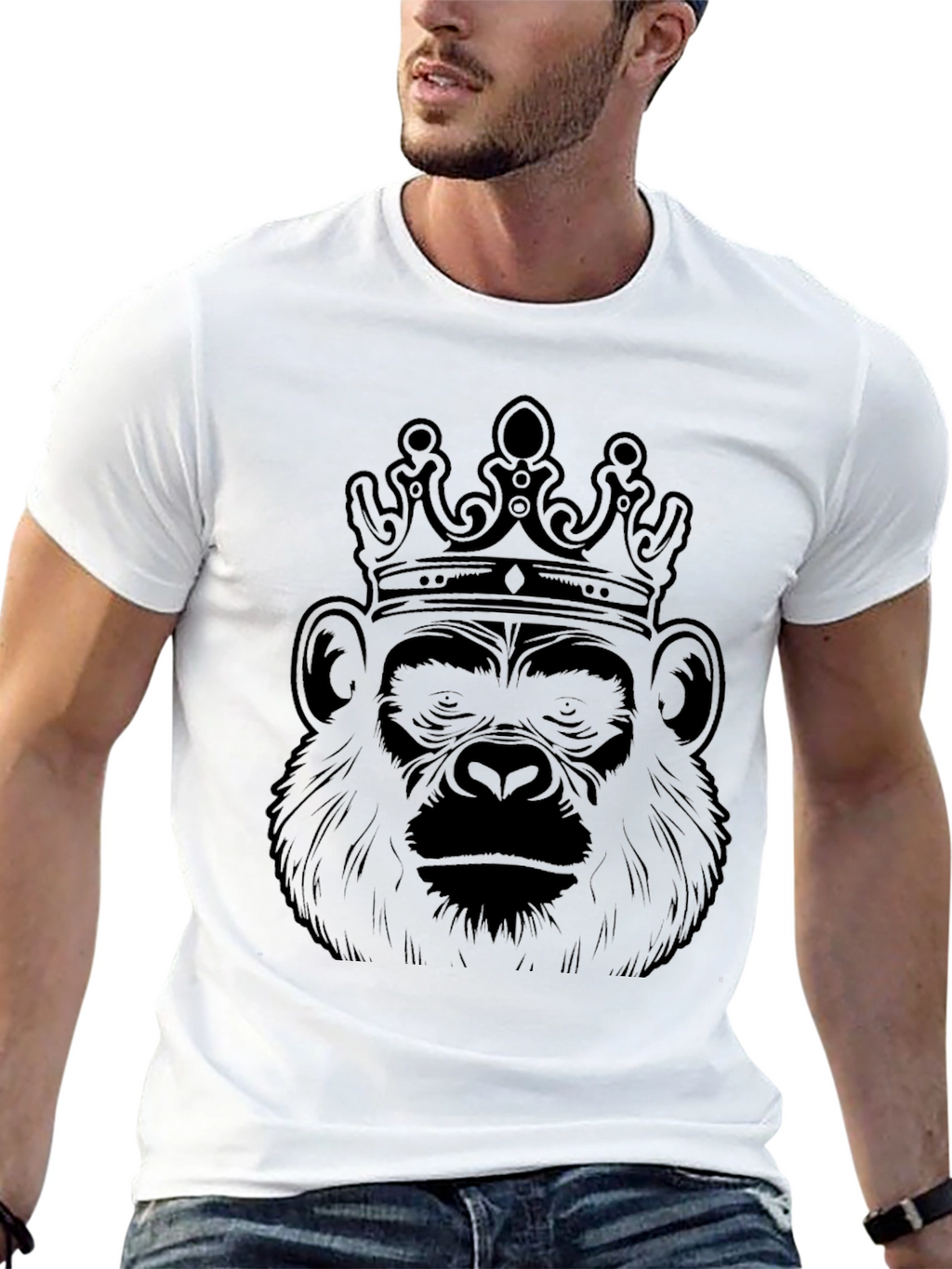 King Kong T-Shirt - Gorilla with Crown