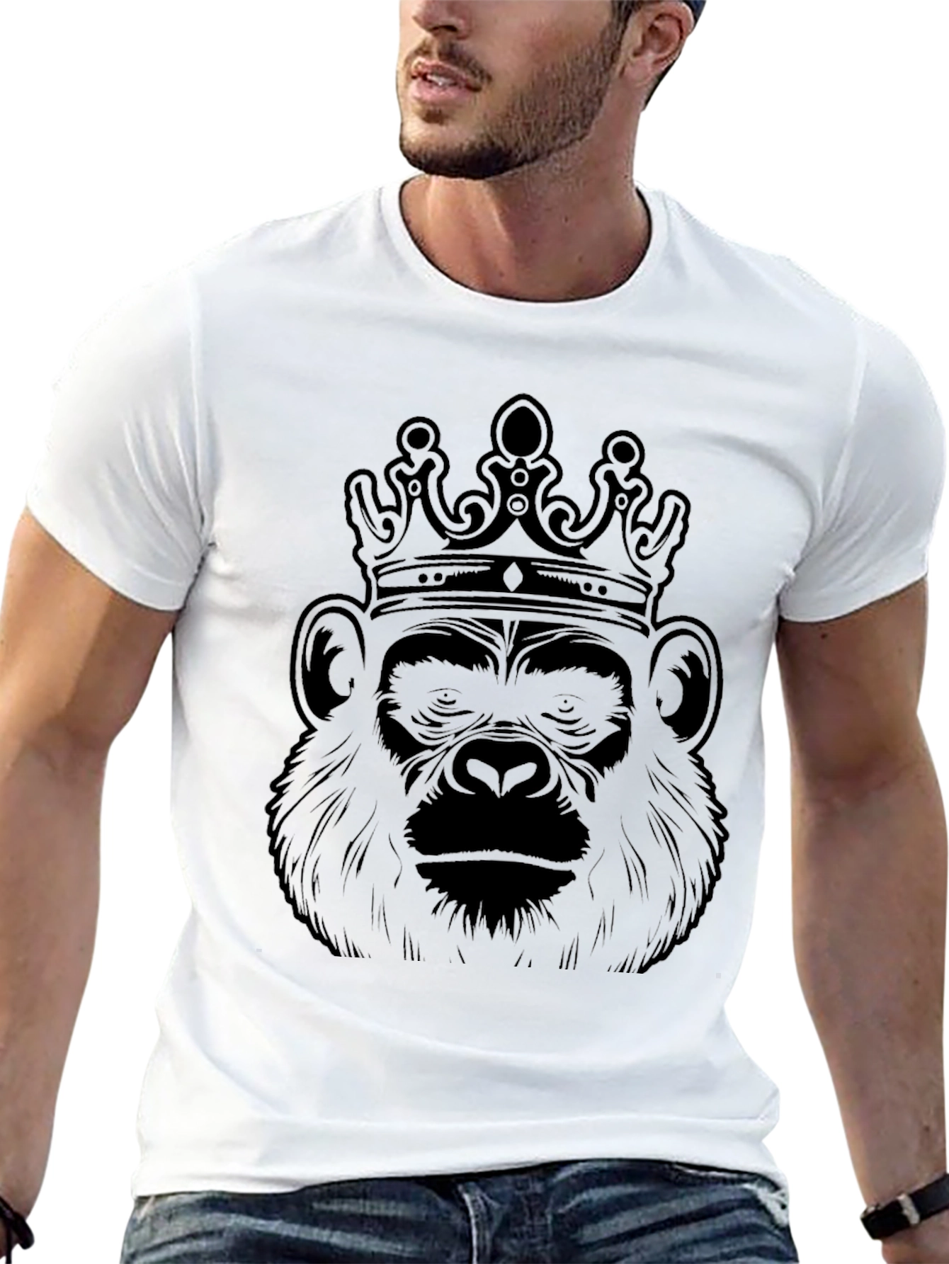 King Kong T-Shirt - Gorilla with Crown