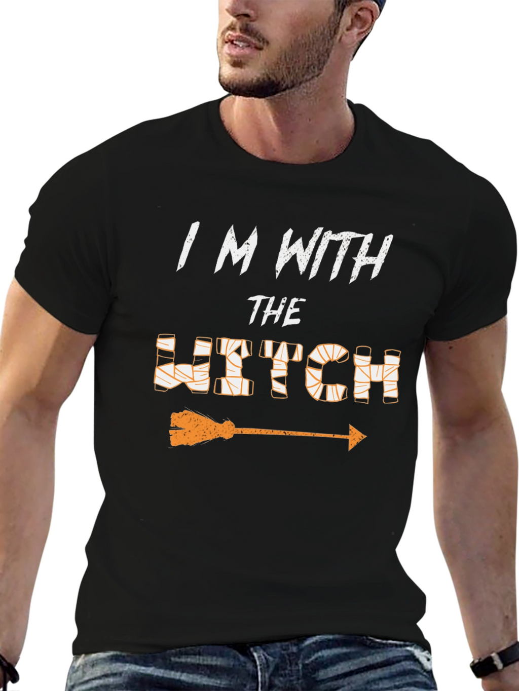 Im With the Witch T-Shirt - Halloween Costume Tee