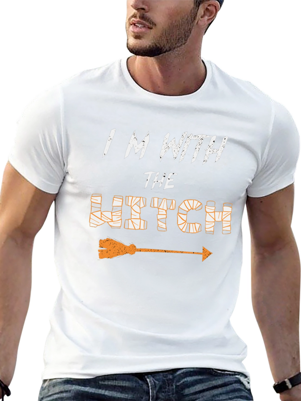 Im With the Witch T-Shirt - Halloween Costume Tee