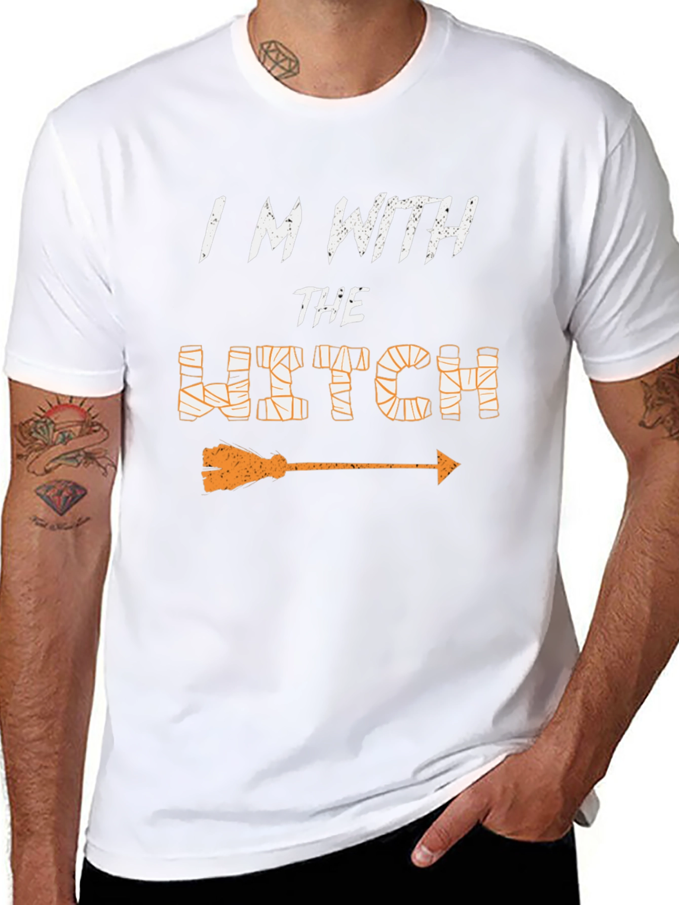 Im With the Witch T-Shirt - Halloween Costume Tee