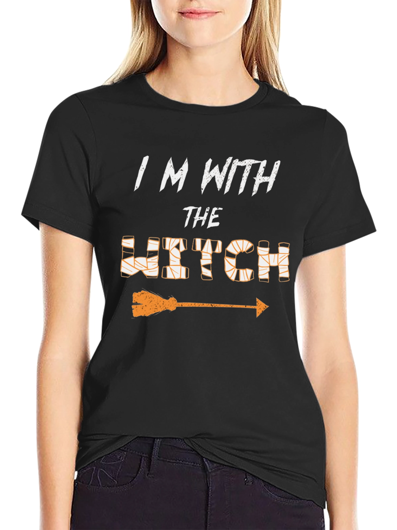 Im With the Witch T-Shirt - Halloween Costume Tee
