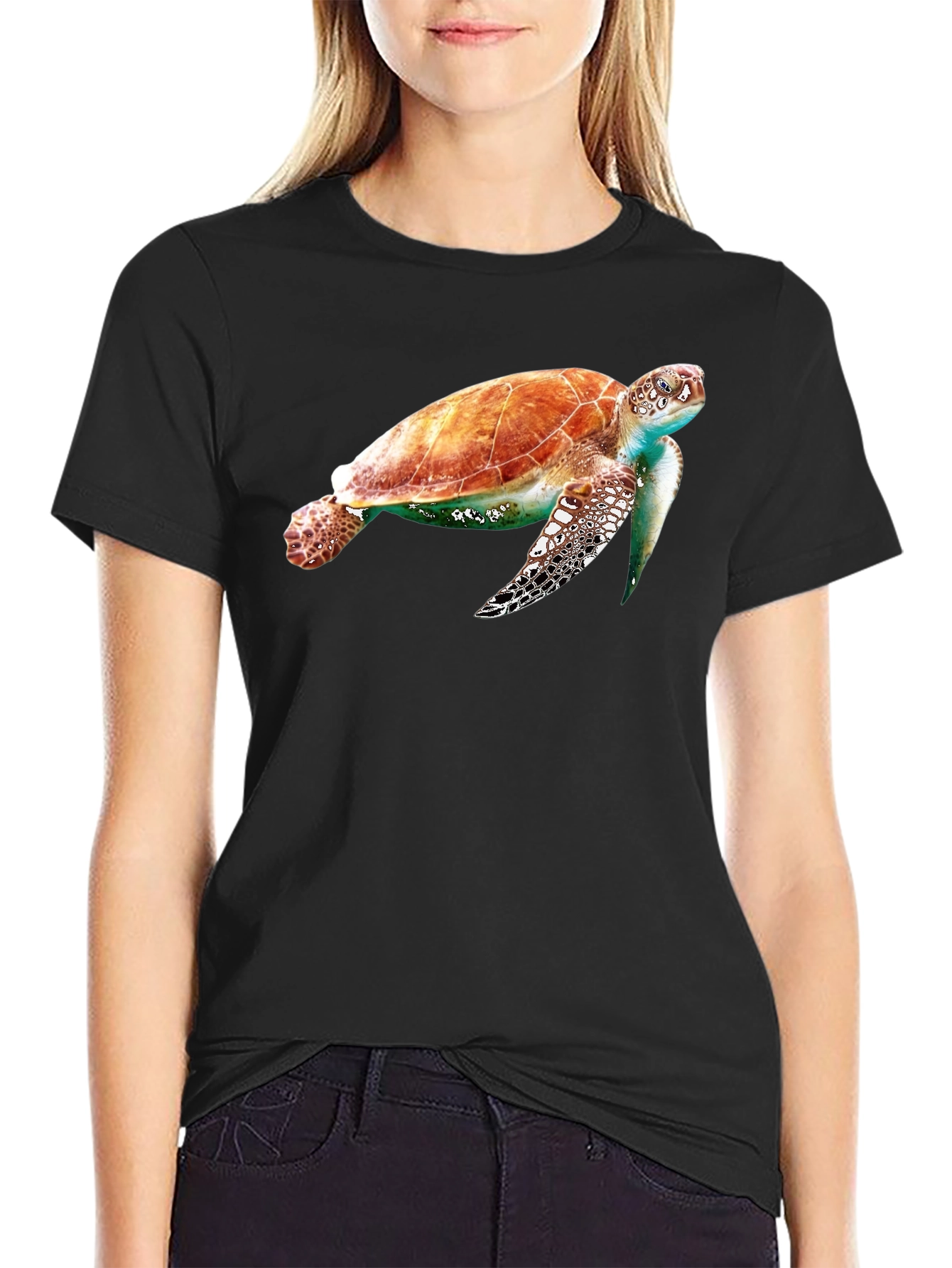 Sea Turtle Graphic Tee - Unique Marine Life Design