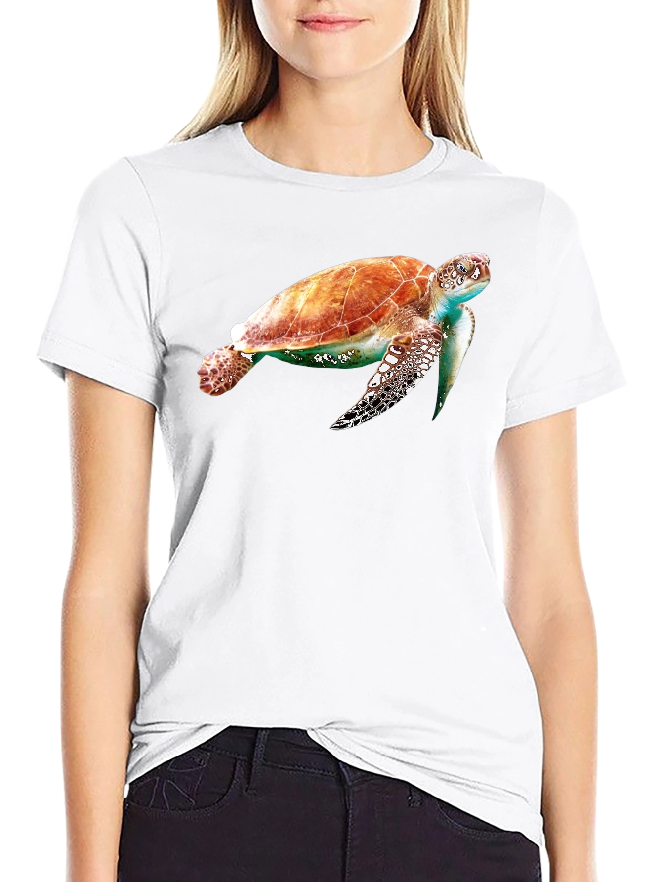 Sea Turtle Graphic Tee - Unique Marine Life Design