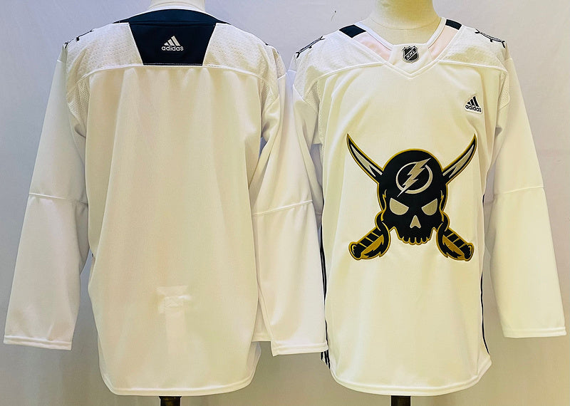 Men's Tampa Bay Lightning Blank White Game Jerseys