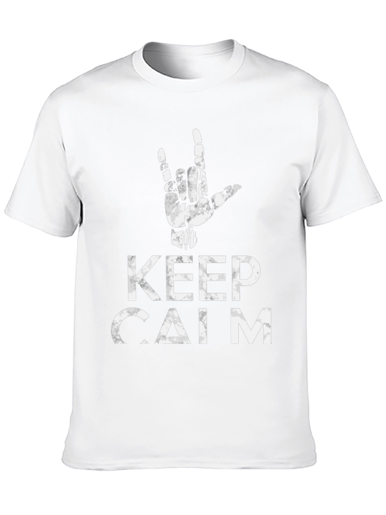 Keep Calm Hand Sign Graphic Tee