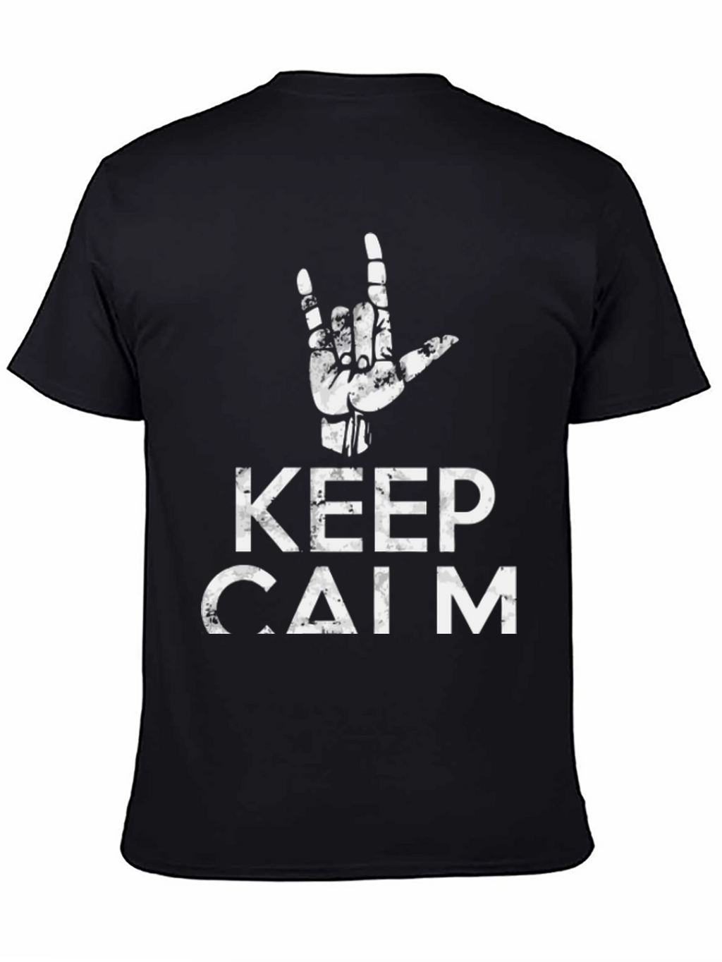 Keep Calm Hand Sign Graphic Tee