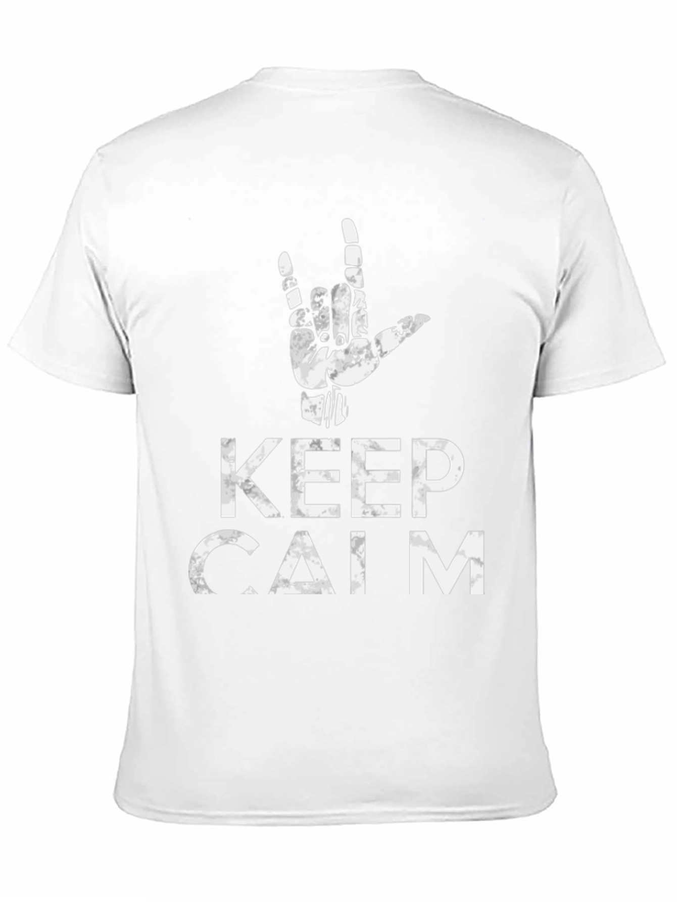 Keep Calm Hand Sign Graphic Tee
