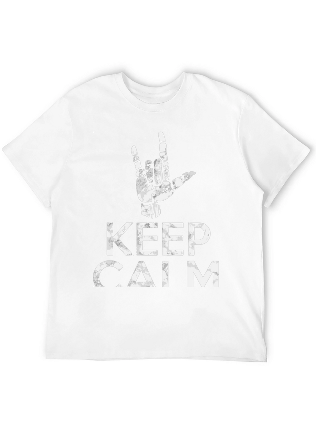 Keep Calm Hand Sign Graphic Tee