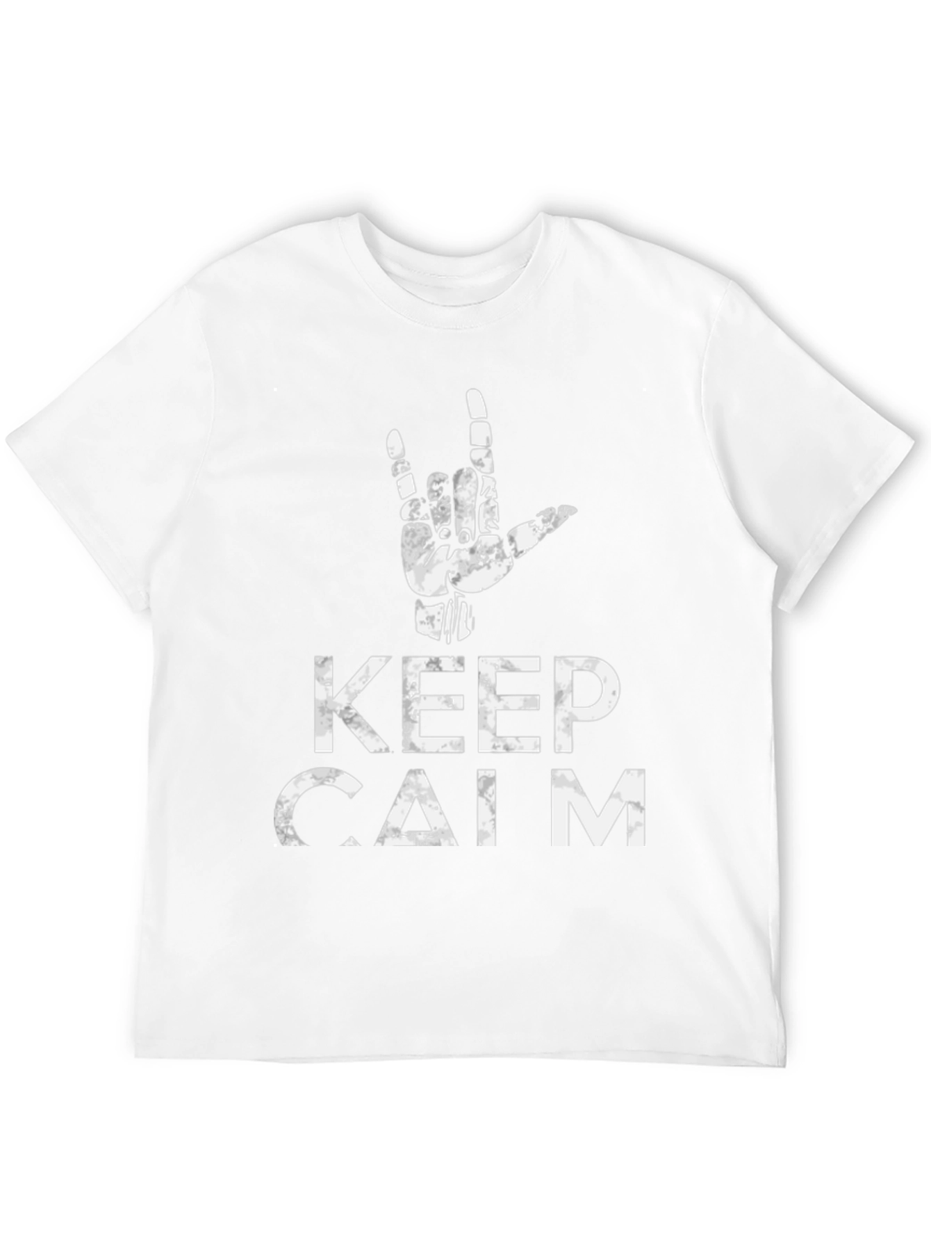 Keep Calm Hand Sign Graphic Tee