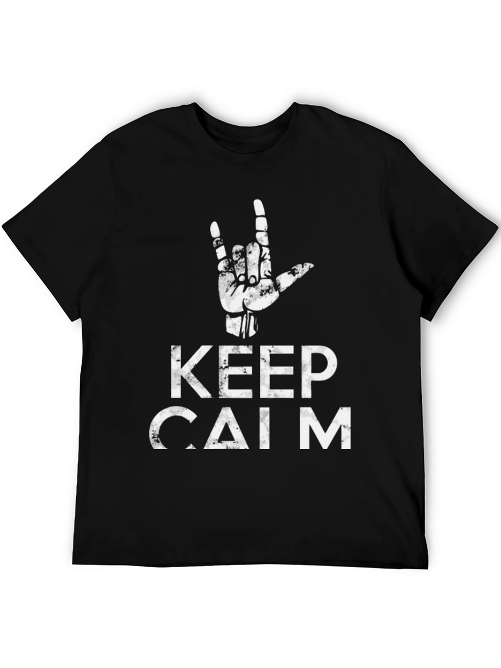 Keep Calm Hand Sign Graphic Tee