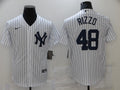 Men's New York Yankees Anthony Rizzo #48 White Replica Baseball Jerseys
