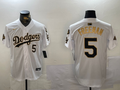 Men's Los Angeles Dodgers Freddie Freeman #5 White Game Player Jerseys