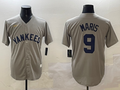 Men's New York Yankees Roger Maris #9 Gray Game Player Jerseys
