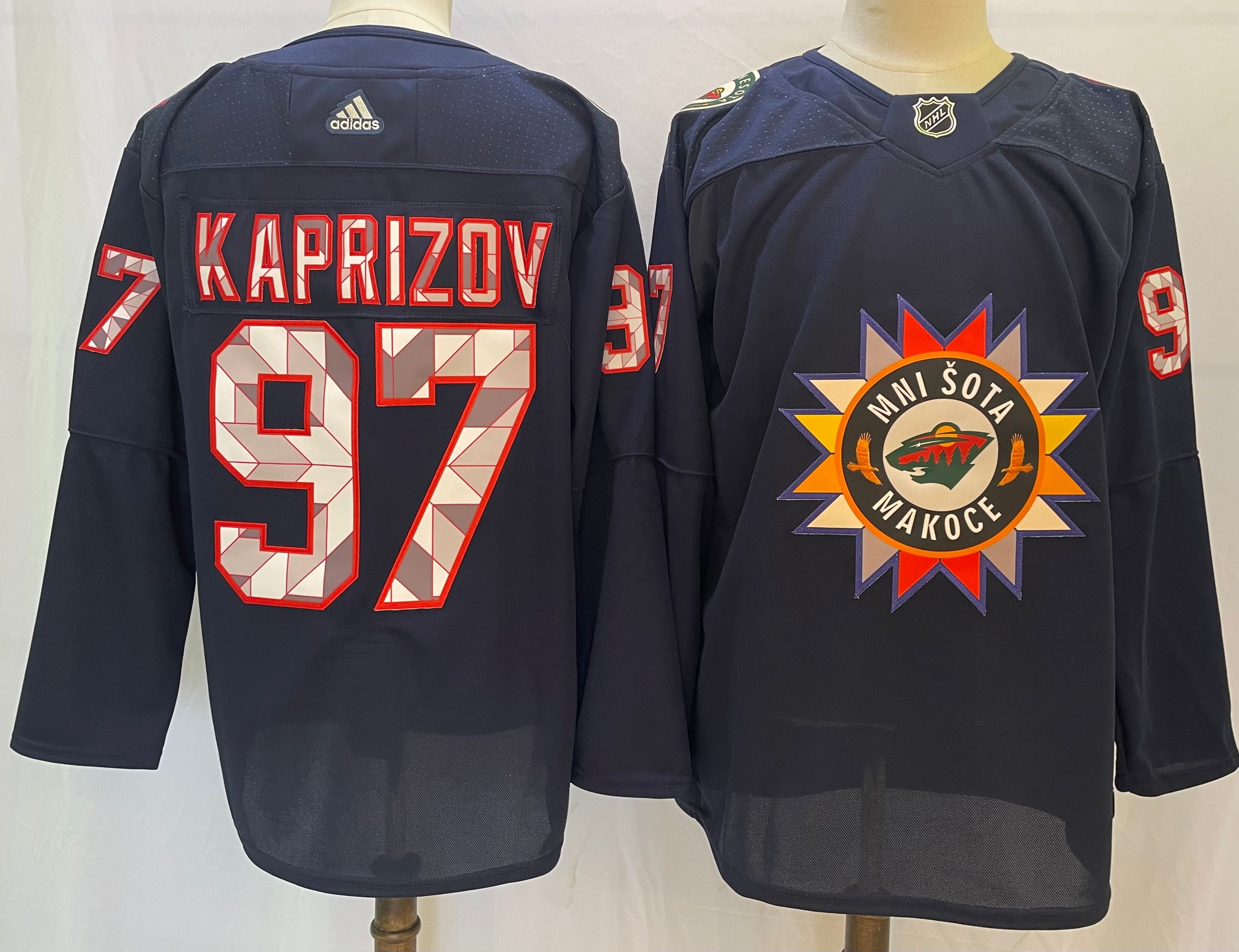 Men's Minnesota Wild Kirill Kaprizov #97 Black Breakaway Player Jerseys