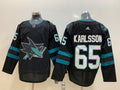 Men's San Jose Sharks Erik Karlsson #65 Black Breakaway Player Jerseys