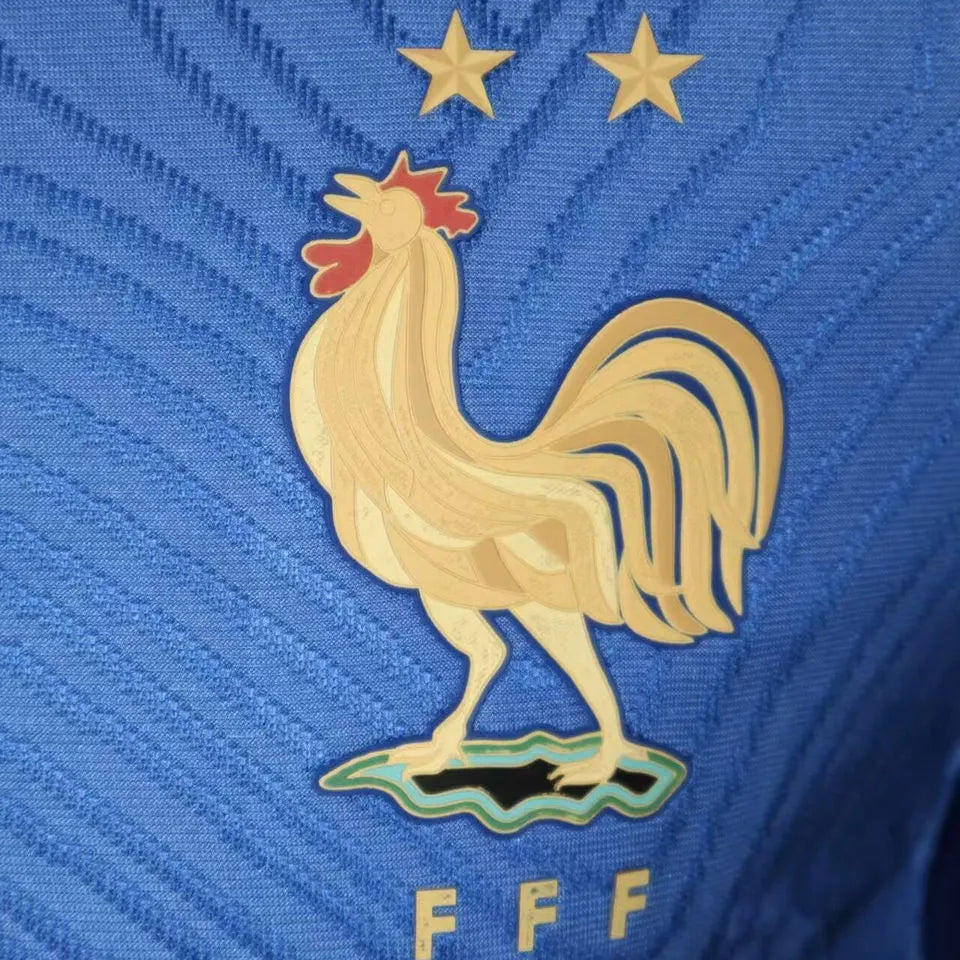 2026/27 France Special Edition Blue Player Version Soccer Jersey Detail 1