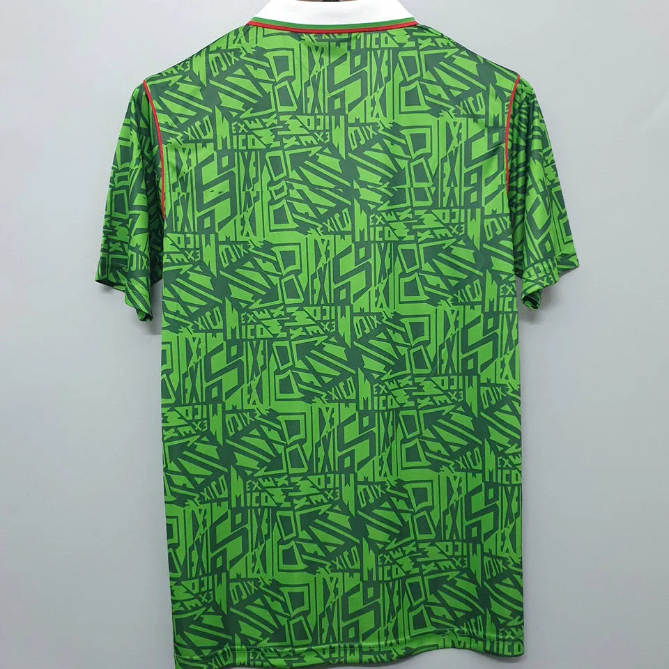 1994 Mexico Home Retro Soccer Jersey Detail 1
