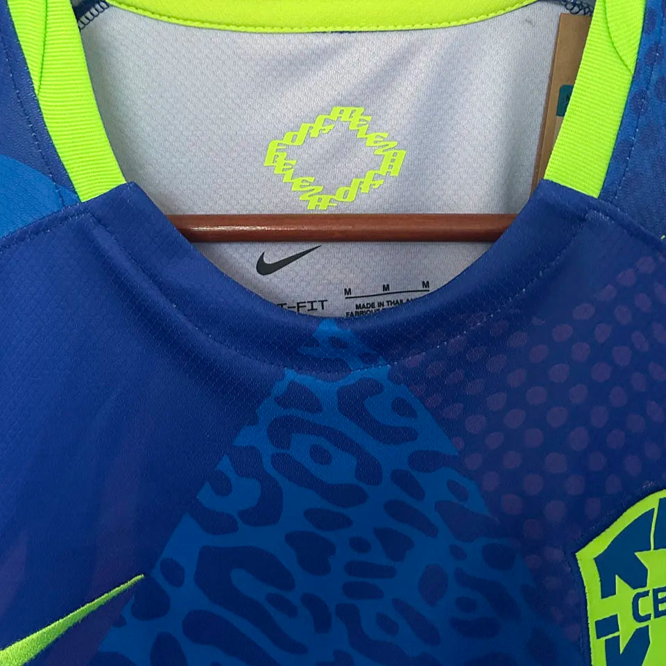 2025/26 Brazil Away Blue Fans Jersey Detail 1