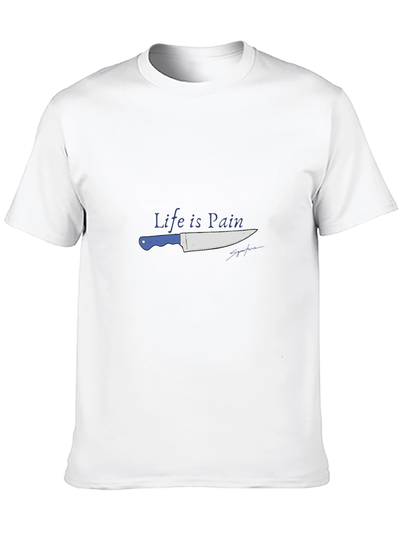 Life is Pain Knife Graphic Tee - Black