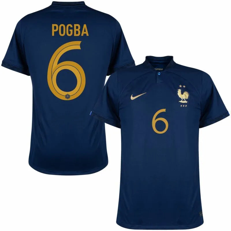 POGBA #6 France 1:1 Quality Home Fans Jersey 2022/23 ★★ Front