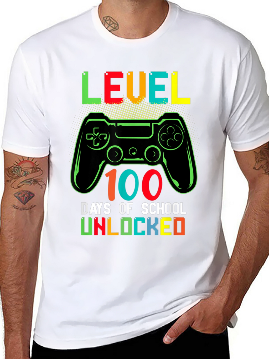 Level 100 Days of School Unlocked T-Shirt
