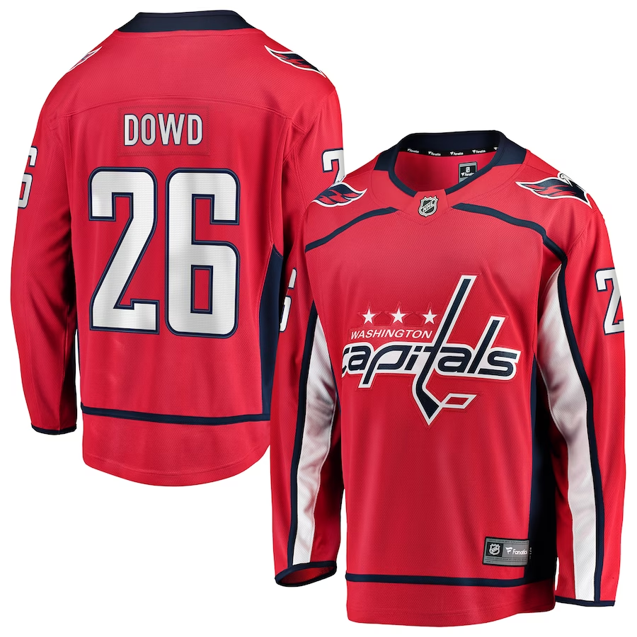 Men's Washington Capitals Nic Dowd #26 Red Home Breakaway Player Jerseys