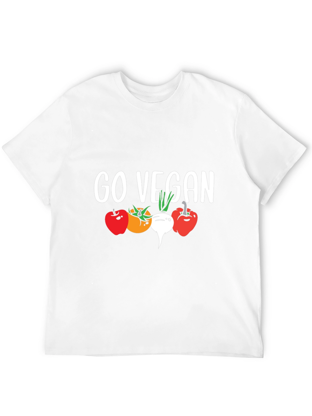 Go Vegan T-Shirt - Vegetable Graphic Tee