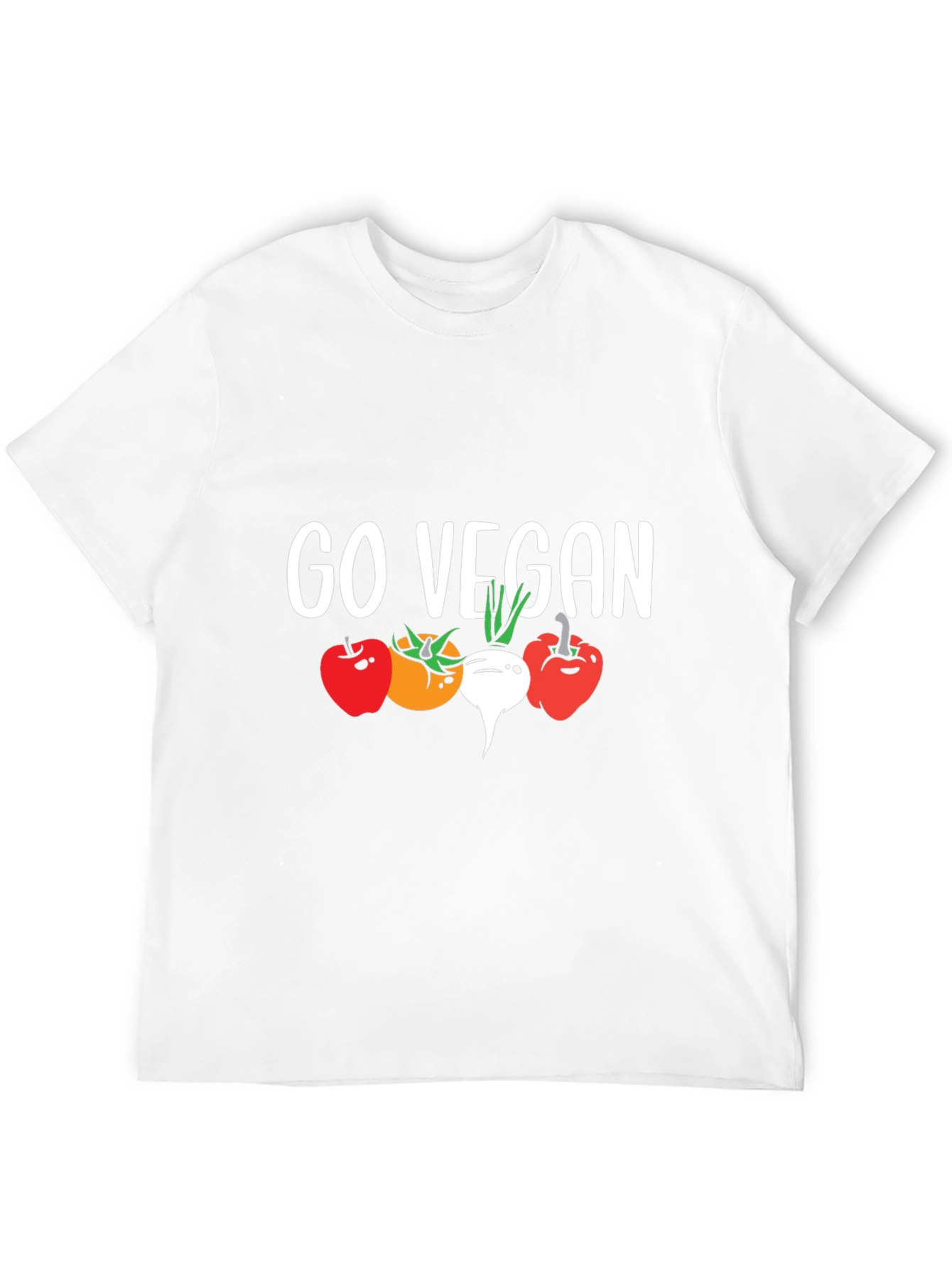 Go Vegan T-Shirt - Vegetable Graphic Tee