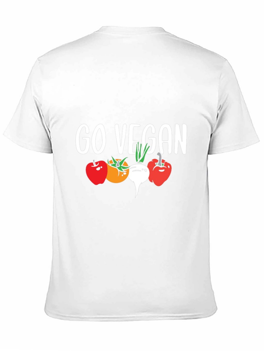 Go Vegan T-Shirt - Vegetable Graphic Tee