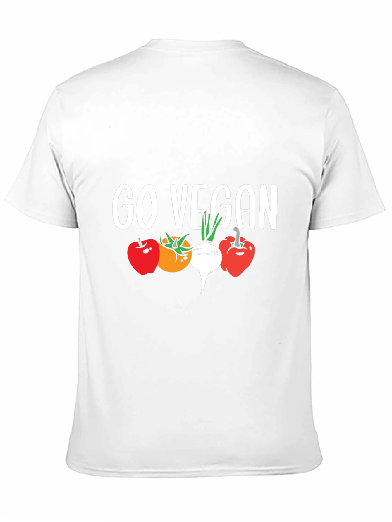 Go Vegan T-Shirt - Vegetable Graphic Tee