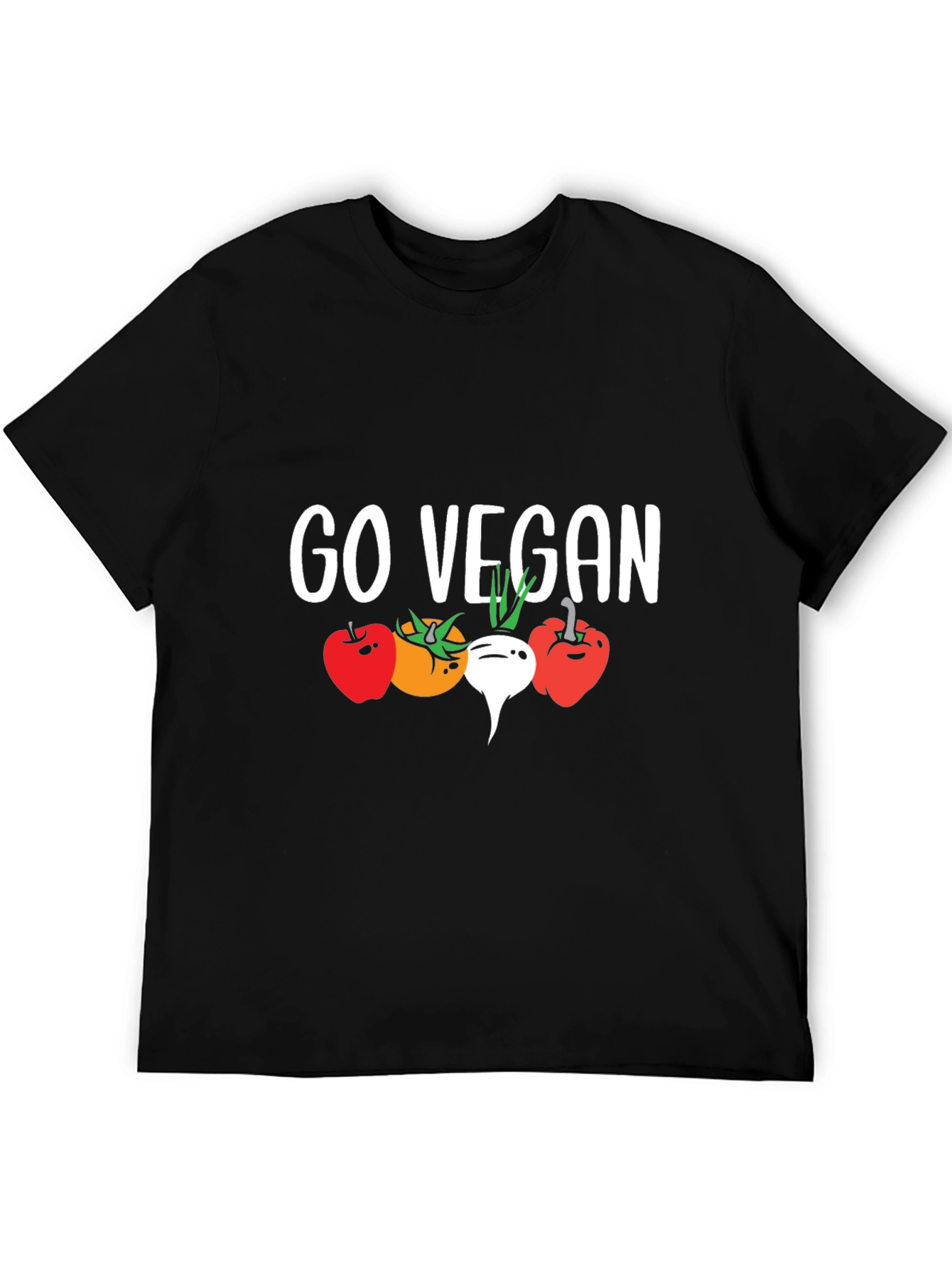 Go Vegan T-Shirt - Vegetable Graphic Tee