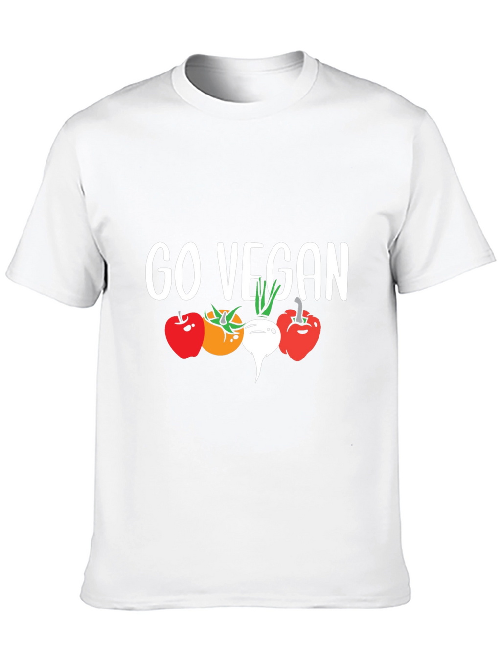 Go Vegan T-Shirt - Vegetable Graphic Tee