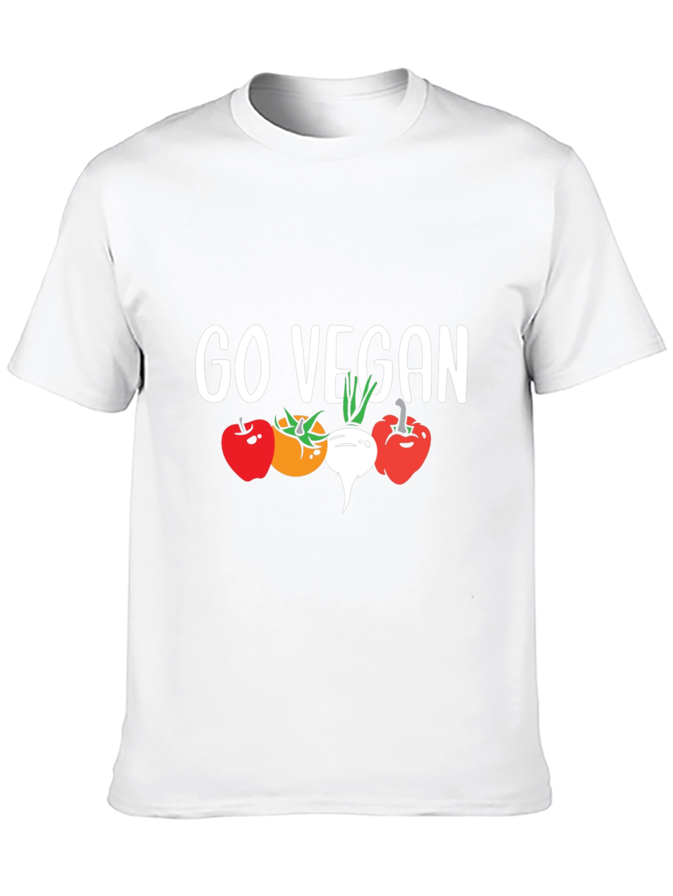 Go Vegan T-Shirt - Vegetable Graphic Tee