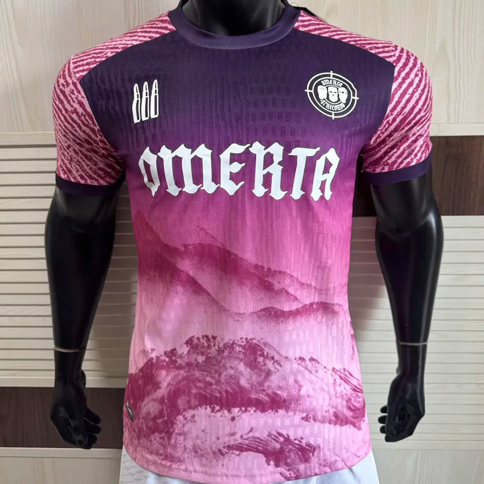 2026 Omerta Pink Player Version Soccer Jersey Front
